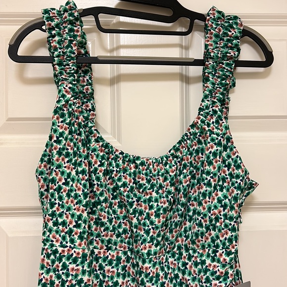 NWT LUSH Green Floral Dress Size L - Picture 2 of 13
